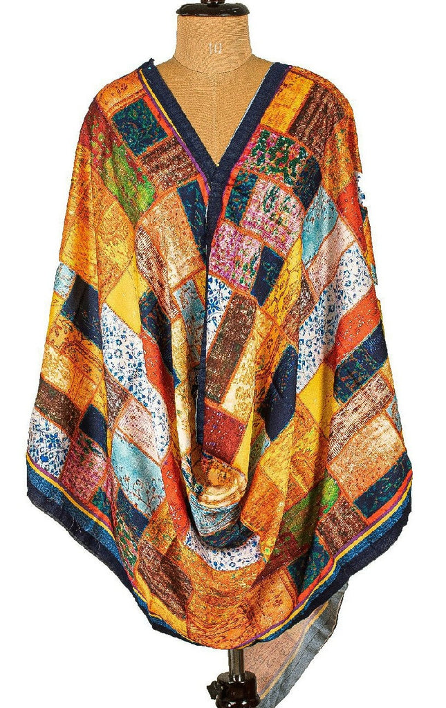 Sanskriti Vintage Dupatta Long Stole Satin Hijab Digital Printed Soft Scarves