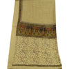 Sanskriti Vintage Dupatta Long Stole Pure Silk Olive Green Embroidered Woven