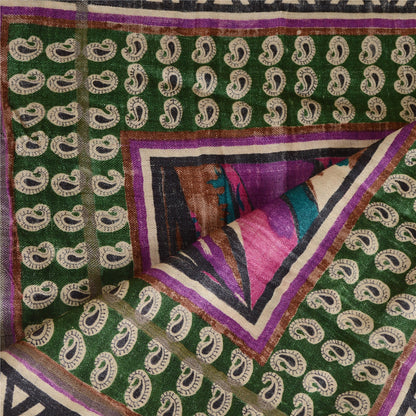 Sanskriti Vintage Dupatta Long Stole Blend Silk Hijab Printed Soft Scarves