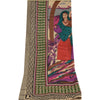 Sanskriti Vintage Dupatta Long Stole Blend Silk Hijab Printed Soft Scarves