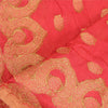 Sanskriti Vintage Dupatta Long Stole Blend Silk Pink Woven Brocade Wrap Scarves
