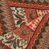 Sanskriti Vintage Orange/Ivory Long Dupatta/Stole Pure Chiffon Silk Printed Veil