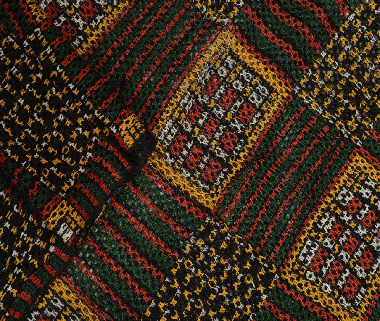 Sanskriti Vintage Lang Dupatta Stole 100% Ren Silke Håndlavede Hæklede Tørklæder