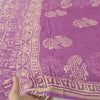 Длинные шарфы Sanskriti Vintage Purple Dupatta/Stole из хлопка и шелка с принтом