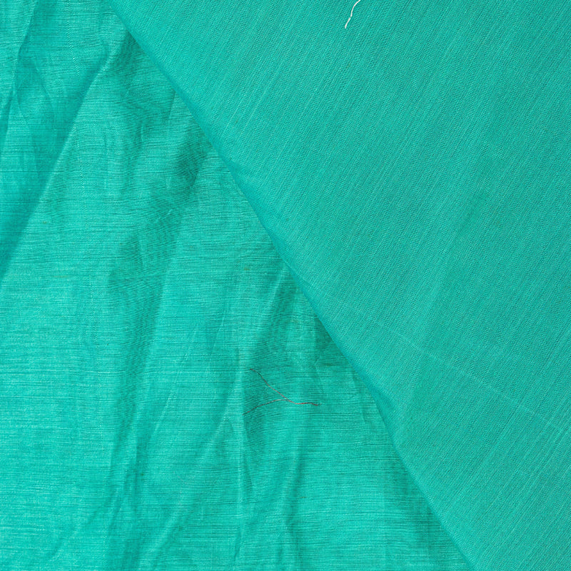 Sanskriti Vintage Long Dupatta Stole Cotton Silk Green/Purple Woven Zari Scarves