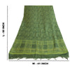 Sanskriti Vintage Long Green Dupatta/Stole Cotton Silk Hijab Printed Scarves