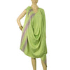 Sanskriti Vintage Long Dupatta Stole Pure Silk Green Hijab Woven Wrap Scarves