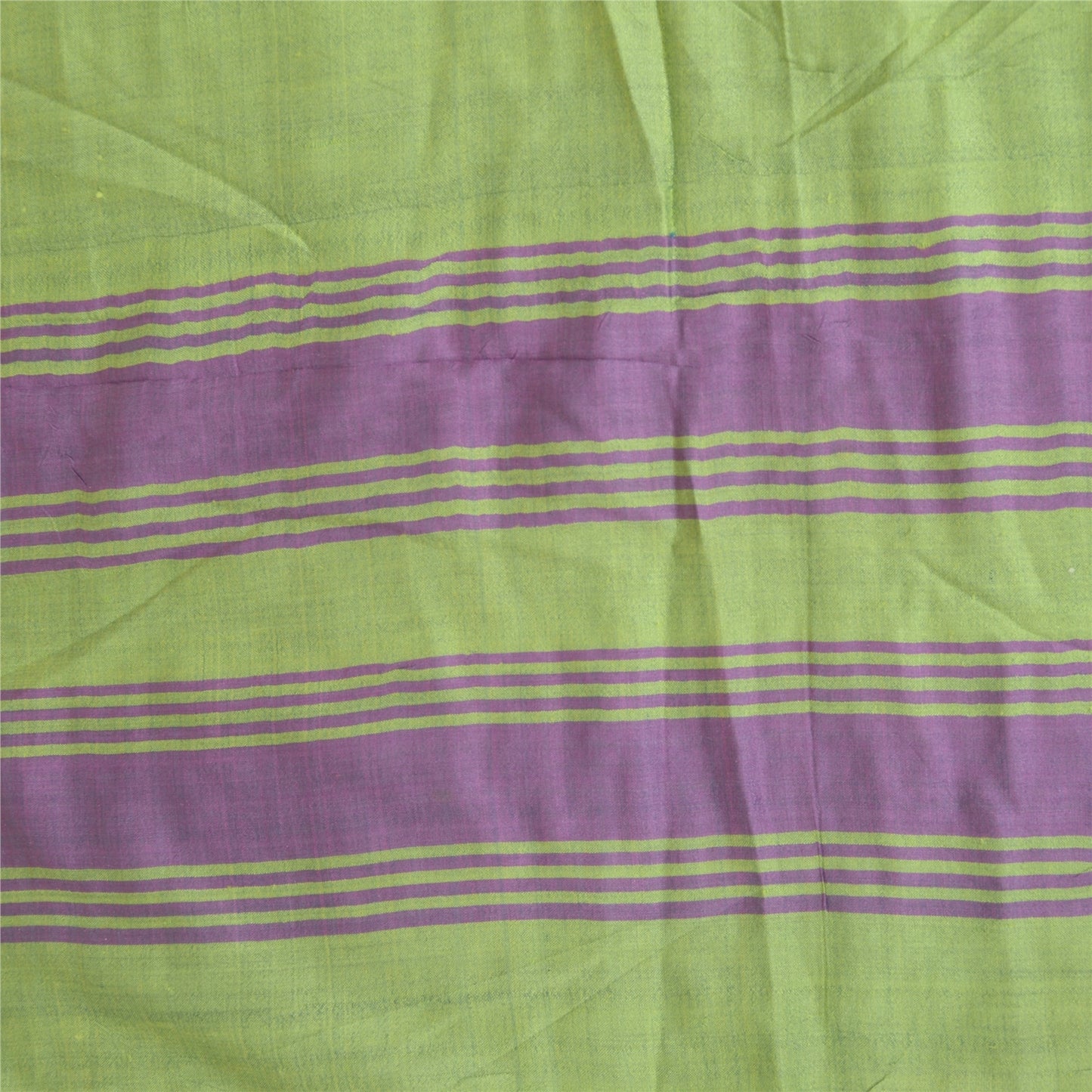 Sanskriti Vintage Long Dupatta Stole Pure Silk Green Hijab Woven Wrap Scarves