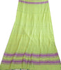Sanskriti Vintage Long Dupatta Stole Pure Silk Green Hijab Woven Wrap Scarves