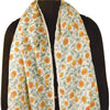 Sanskriti Vintage Long Dupatta Stole Pure Cotton White Hijab Block Print Scarves