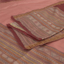 Load image into Gallery viewer, Sanskriti Vintage Long Dupatta Stole Cotton Peach Hijab Woven Wrap Scarves
