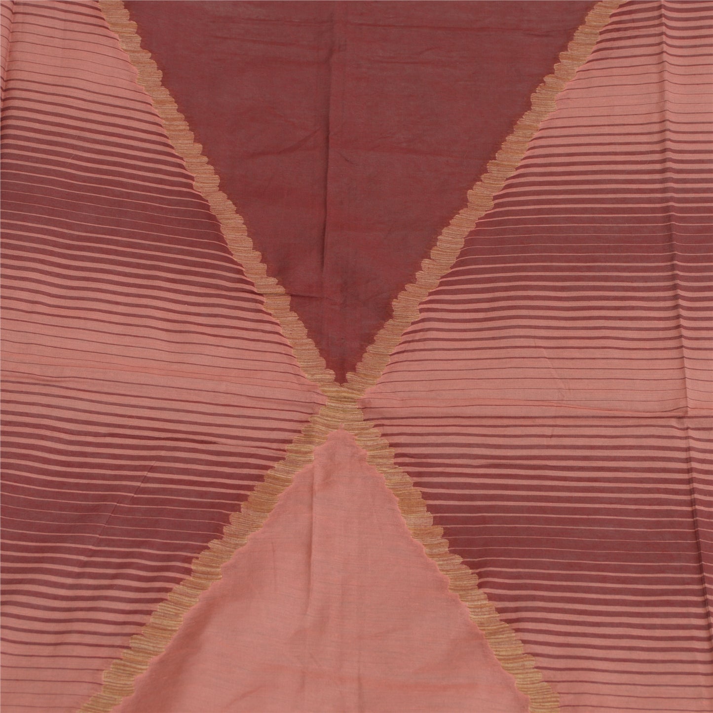 Sanskriti Vintage Lange Dupatta Stola Bomuld Ferskenfarvede Hijab Vævede Wrap Halstørklæder