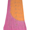 Sanskriti Vintage Peach-Pink Pure Georgette Silk Dupatta Hand Beaded Long Stole