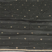 Load image into Gallery viewer, Sanskriti Vintage Dupatta Long Stole Pure Georgette Silk Black Hand Beaded Veil
