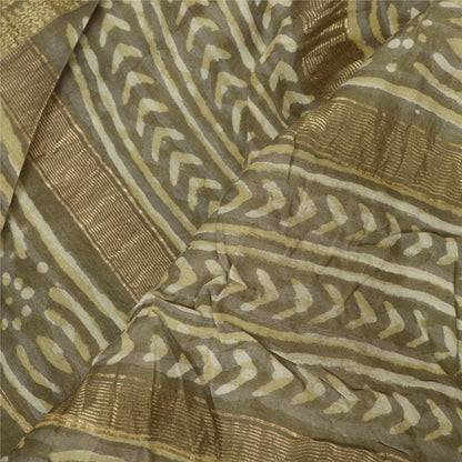 Sanskriti Vintage Long Dupatta/Stole Pure Cotton Hand Block Printed Bagru Veil