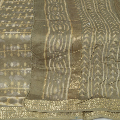Sanskriti Vintage Long Dupatta/Stole Pure Cotton Hand Block Printed Bagru Veil
