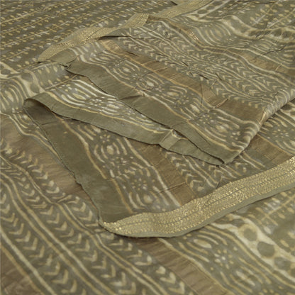 Sanskriti Vintage Long Dupatta/Stole Pure Cotton Hand Block Printed Bagru Veil