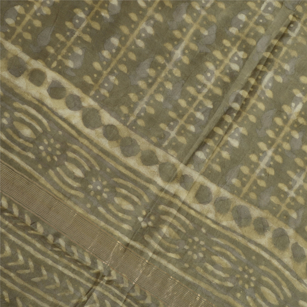 Sanskriti Vintage Long Dupatta/Stole Pure Cotton Hand Block Printed Bagru Veil
