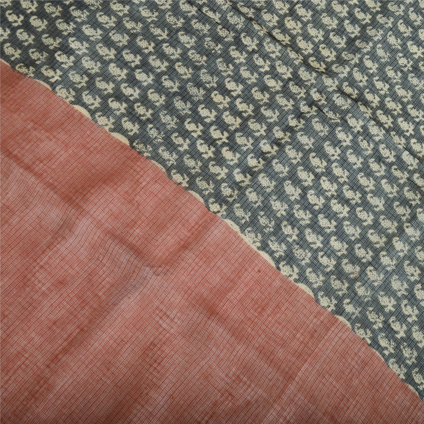 Sanskriti Vintage Long Dupatta Pure Cotton Kota Woven Hand Block Printed Scarves