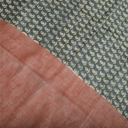 Sanskriti Vintage Long Dupatta Pure Cotton Kota Woven Hand Block Printed Scarves