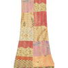 Sanskriti Vintage Long Dupatta/Stole Blend Silk Hand Embroidered Printed Scarf