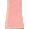Sanskriti Vintage Long Dupatta/Stole Georgette Pink Hand Embroidered Scarf Veil