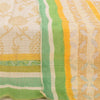 Sanskriti Vintage Long Dupatta/Stole Ivory Kota Woven Blend Cotton Scarf Veil