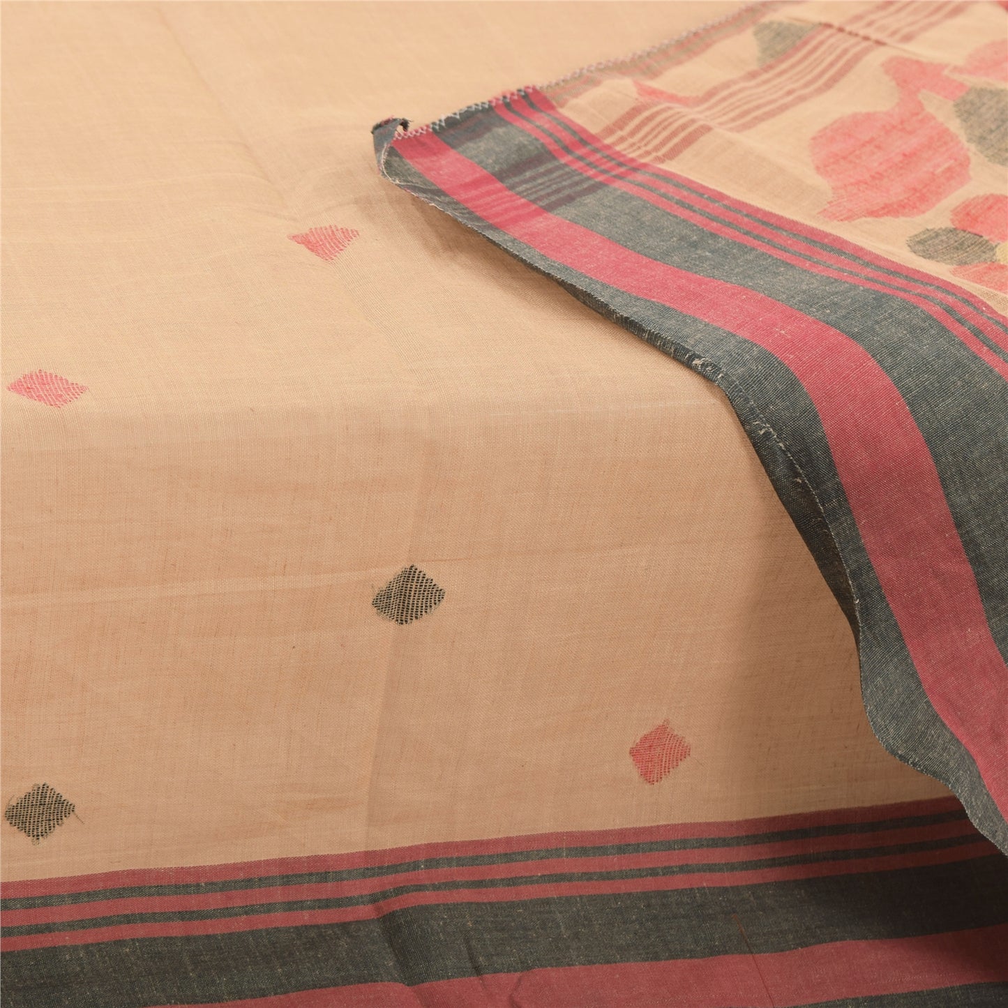 Sanskriti Vintage Yellow Dupatta Long Stole Pure Cotton Woven Premium Wrap Veil