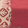 Sanskriti Vintage Red  Dupatta Long Stole Pure Cotton Applique Premium Scarves