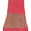 Sanskriti Vintage Long Dupatta/Stole Premium Pink Pure Cotton Printed Scarf Veil