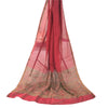 Sanskriti Vintage Long Dupatta/Stole Premium Pink Pure Cotton Printed Scarf Veil
