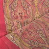 Sanskriti Vintage Long Dupatta/Stole Premium Pink Pure Cotton Printed Scarf Veil