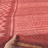 Sanskriti Vintage Long Dupatta/Stole Pure Cotton Dusty Red Printed Scarf Veil