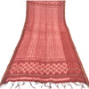 Sanskriti Vintage Long Dupatta/Stole Pure Cotton Dusty Red Printed Scarf Veil