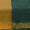 Sanskriti Vintage Yellow/Green Dupatta Long Stole Pure Cotton Woven Premium Veil