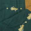 Sanskriti Vintage Yellow/Green Dupatta Long Stole Pure Cotton Woven Premium Veil