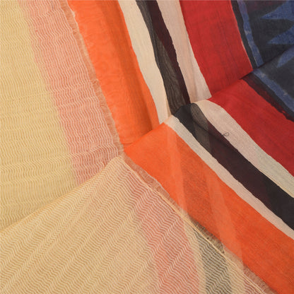 Sanskriti Vintage Indian Dupatta Long Stole Pure Cotton Printed Premium Scarves