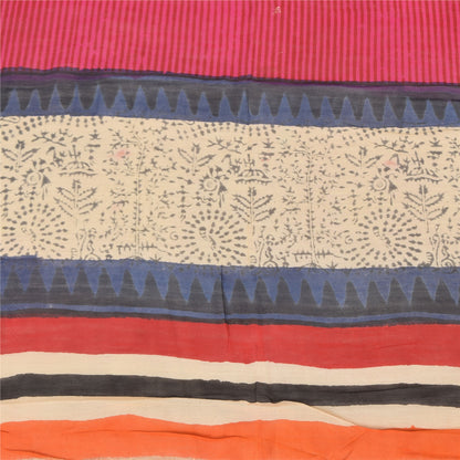 Sanskriti Vintage Indian Dupatta Long Stole Pure Cotton Printed Premium Scarves