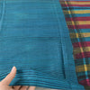 Sanskriti Vintage Blue Dupatta Long Stole Pure Jute Printed Premium Wrap Scarves