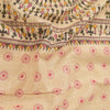 Sanskriti Vintage Ivory Dupatta Long Stole Pure Cotton Warli Art Printed Scarves