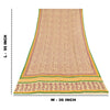 Sanskriti Vintage Cream Dupatta Long Stole Pure Cotton Hand Printed Warli Hijab