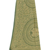 Sanskriti Vintage Long Dupatta/Stål Pure Green/Cream Kalamkari Printed Veil