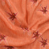 Sanskriti Vintage Orange Dupatta Long Stole Cotton Silk Woven Premium Wrap Veil