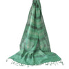 Sanskriti Vintage green Dupatta Long Stole Pure Silk Printed Premium Wrap Hijab