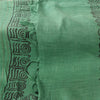 Sanskriti Vintage green Dupatta Long Stole Pure Silk Printed Premium Wrap Hijab
