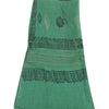 Sanskriti Vintage green Dupatta Long Stole Pure Silk Printed Premium Wrap Hijab