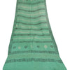 Sanskriti Vintage green Dupatta Long Stole Pure Silk Printed Premium Wrap Hijab