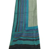 Sanskriti Vintage Blue Dupatta Long Stole Pure Silk Printed Premium Wrap Scarves