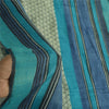 Sanskriti Vintage Blue Dupatta Long Stole Pure Silk Printed Premium Wrap Scarves