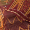 Sanskriti Vintage Long Dupatta/Stole Cotton Silk Hand Ikat Woven Wrap Scarf Veil